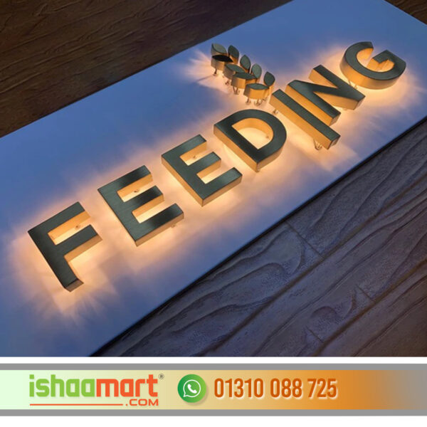 Front Lit Signage Letters Led Sign Board in Bangladesh