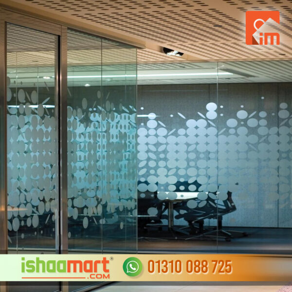 Office frosted Glass Window Door Partition in different Sticker