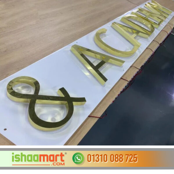 Laser cutting acrylic sign age color and lighting box letter