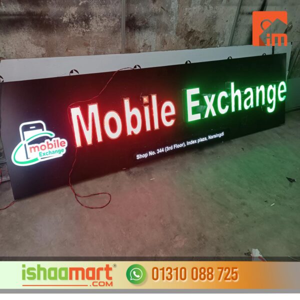 LED Light with Acp Board Branding & Vertical Sign Board