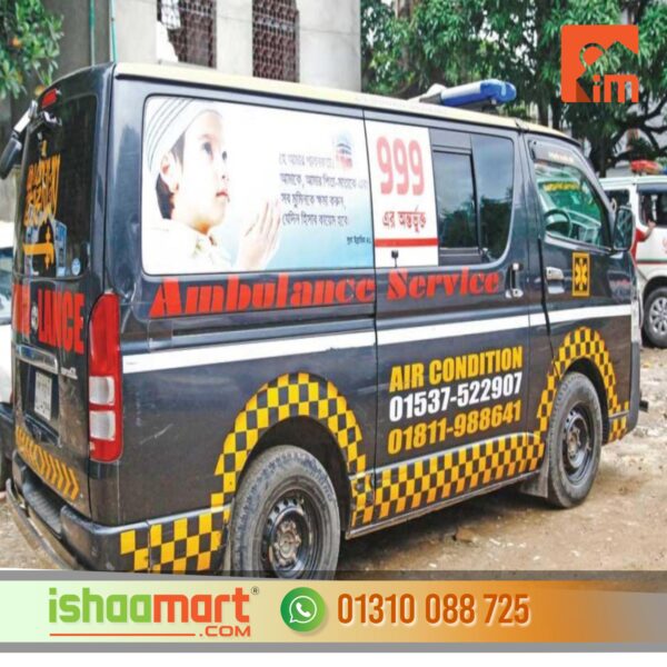 Ambulance Sticker Design in Dhaka