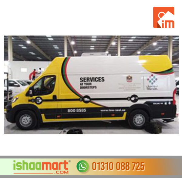 Commercial Branding for high roof vans in Bangladesh