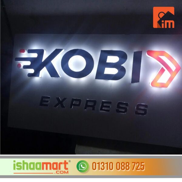 3D Lettering Signage With LED Frontlit Design