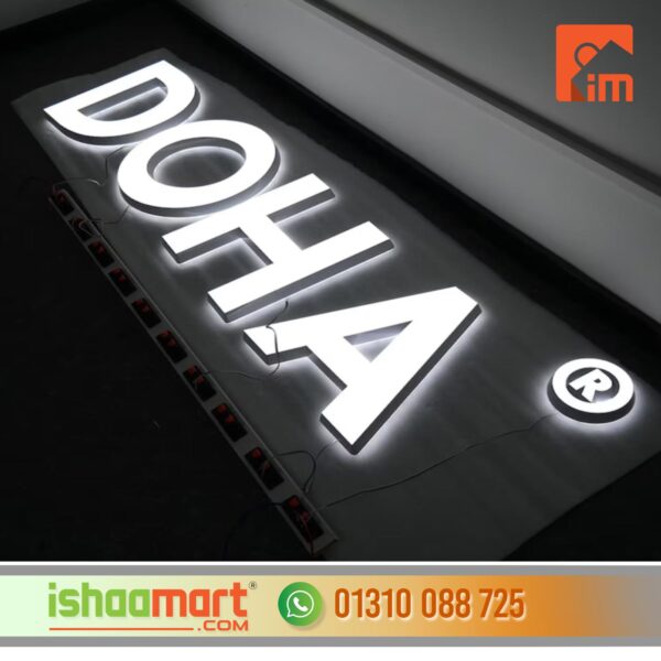 3D LED Reverse and Front Channel Letter Signs