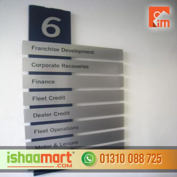 Name Plate Led Acrylic Letter Manufacturer from Bangladesh