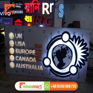 3D LED Acrylic Letters - laser cutting in Dhaka BD
