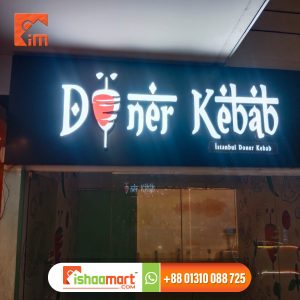 Acrylic Led letter sign board price Shop Sign Bangladesh