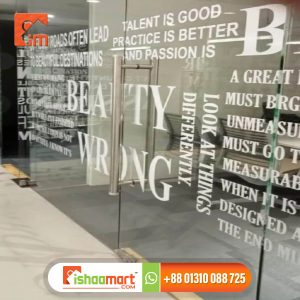 Glass stickers printing service Corporate Wall Sticker Design