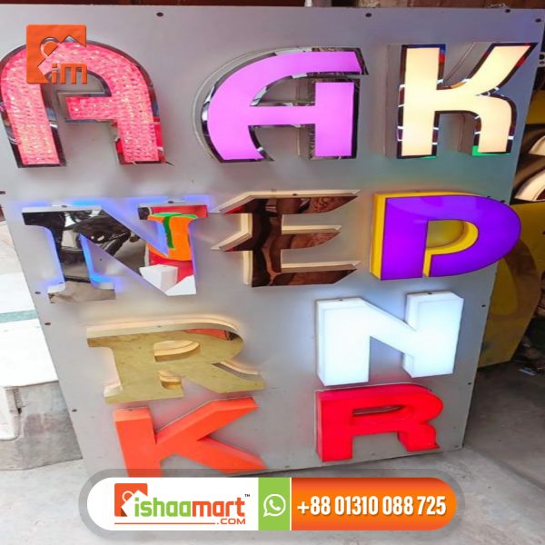 SS Bata Model 3D Letter Outdoor LED Signboard